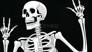 Spooky Skeleton Screensaver 💀 Dark Gothic Bones & Skull Art - Vintage Haunted Decor for Frame TV