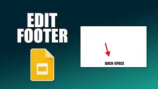 How to edit footer in google slides presentation