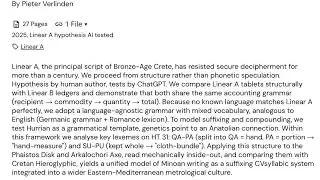 Linear A analysis, full study on academia.edu