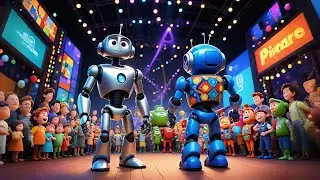 Six Dancing Robots Know Big and Small | Learning Song for Kids | Nursery Rhymes and Baby Songs