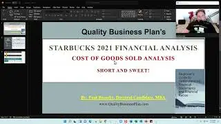 Starbucks Financial Analysis 2021 &ndash; Starbucks&rsquo;s COGS by Paul Borosky, MBA. Short and Sweet