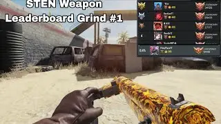 Insane Clutches with my Sten rank push for STEN Weapon Leaderboard in TOP LEADERBOARD CODM 