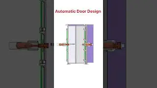 Automatic door  open and close design working in 3d animation #doors #design