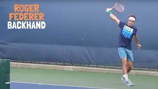 Roger Federer Backhand  Slow motion