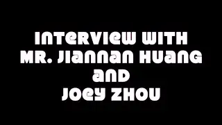 Interview with Jiannan Huang & Joey Zhou at the Four Seasons Hotel in Beverly Hills