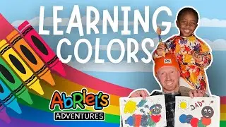 Come on a COLOR ADVENTURE! Ab Learns How to Mix Primary Colors!