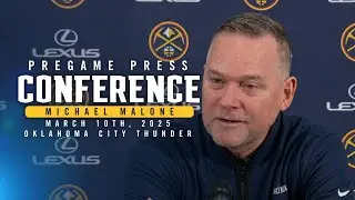 Coach Malone Pregame Press Conference vs Thunder 🎙 | 3/10/25