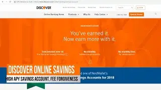 Discover Online Savings Account, 3.75% APY, First Fee Forgiveness, No minimum Deposit,No monthly Fee
