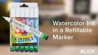 Pebeo Colorex Refillable Markers | Watercolor Inks with Control & Versatility