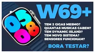 REVIEW SMARTWATCH W69 PLUS - SÉRIE 8 COM TELA AMOLED 49MM E MICRO OS 10