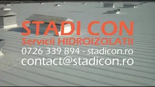 Hidroizolatie lichida cauciuc acrilic gri alb acoperis hala tabla sandwich - Hidroizolatii STADI CON
