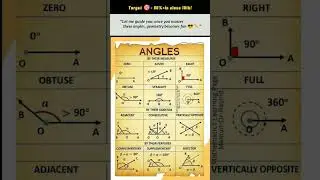 learn this angles then geometry becomes fun | #exampreparation #geometry #exam #angles #basicmaths
