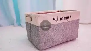 Personalized Dog Toy Storage Basket