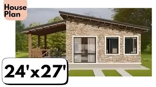 24x27 House Plan / 24x27 Ghar Ka Naksha / Bedroom