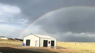 God has already setup a miracle for next week; & here&rsquo;s a double rainbow over my shop on Sunday eve