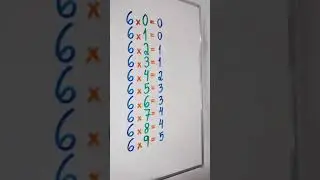 Tabuada da Multiplica&ccedil;&atilde;o por 6: Aprenda e divirta com o Mr Bean da Matem&aacute;tica 👨🏻&zwj;🏫 #shorts
