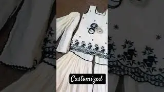 customized this beautiful dress for booking ur order at 03033099944 #followme  #embroidery