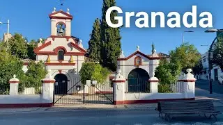 Granada en 4K🇪🇸Paseo desde la antigua c&aacute;rcel por la Avenida de Madrid hasta los Jardines del Triunfo