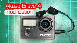 Akaso Brave 4 external mic modification
