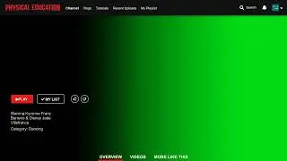 Netflix Interface - Green screen Template