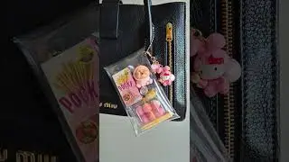 Custom bag trinket #miumiu #pocky # sanrio #trinkets #kobito
