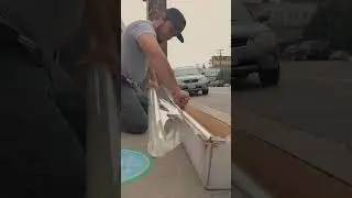Installing Anti Graffiti film by Window Tints Everything #windowtint  #windowfilm #windowcleaning