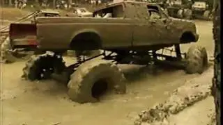 FORD MUD TRUCKS - CHEVY EATER   FORD AND FORD  X-TEND CAB -BOTH WITH MILITARY REARS