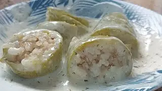 كوسا باللبن من أذكى اكلات اللبن بطريقه سهله وبسيطه وطعم جدا شهي❤️