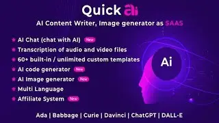 How To Install QuickAI OpenAI &ndash; ChatGPT &ndash; AI Writing Assistant and Content Creator as SaaS