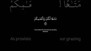 Surah An-Nazi'at Verses 31-36 #peace #quran #recitation #soothing #therapy #islam #christian #hijab