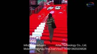 Park Plaza Commercial Center interactive LED Stair Step Display Waterproof And High Quality Floor Le