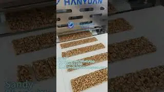 Peanut Chikki Bar Cutting Machine Peanut Brittle Equipment Peanut Candy Bar Production Line#machine
