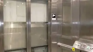 Sweden, Stockholm, Gärdet Subway Station, SMW elevator