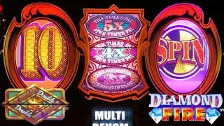 Playing slots in Vegas! Gold Standard jackpots + Diamond Fire + Double Top Dollar + Mo Mo Mo Mummy!