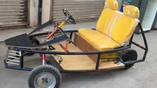 Homemade electric vehicle with bldc hub motors on smart technology Pakistan