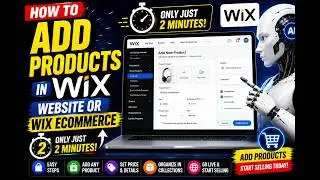How to add products in wix website or wix ecommerce website only just in 2 minutes