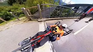 Handbike Carbide de chez Maddiline - Yves Mathelin - 230825 - Piste cyclable de Sallanches &agrave; Cluses.