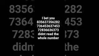 Did you read the number ? #funny #numbers #fun