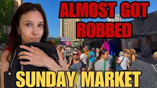 Benidorm’s SUNDAY MARKET - They tried to ROB us! 😲🚨