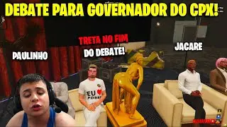PAULINHO O LOKO VS JACARE PEREIRA - DEBATE PARA GOVERNADOR DO COMPLEXO - CLIPS GTA RP