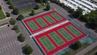 Unveiling the Hidden World of Tennis Court Construction | Drone Hyperlapse Reveal. #drone #4k