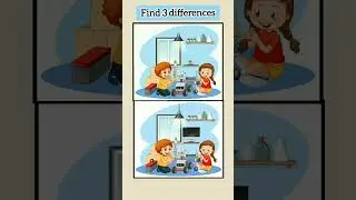 Find 3 Mistakes in This Picture &ndash; Fast! 🔍 #shorts