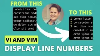 How to display line numbers in vi and vim | Command Line 101