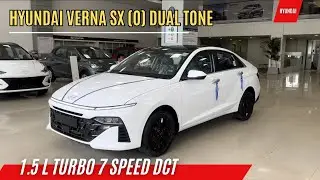 2023 Hyundai Verna 1.5 Turbo 7DCT Dual Tone Atlas white & Black #hyundai #2023verna.