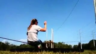 Unedited slackline training. Just playing around.