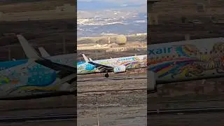 Luxair (60 Years Livery) Boeing 737-8C9 (LX-LGV) landing at TFS from LUX #luxair #boeing #airport