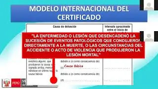 CORRECTO LLENADO DE CERTIFICACIÓN DE DEFUNCIÓN