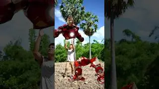Hulkbuster Flying Body Parts Matching Game #shorts #funny