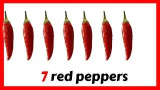 Learning Numbers - Color Red