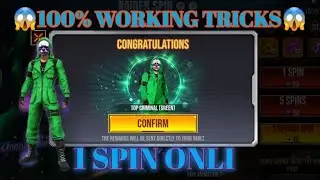 FREE FIRE NEW EVENT | RAIDER SPIN EVENT FREE FIRE | GREEN CRIMINAL EVENT _ garena free fire